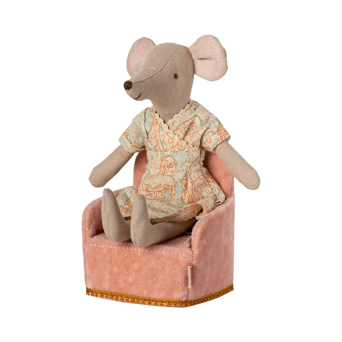Maileg Folding Chair, Mouse-- Rose