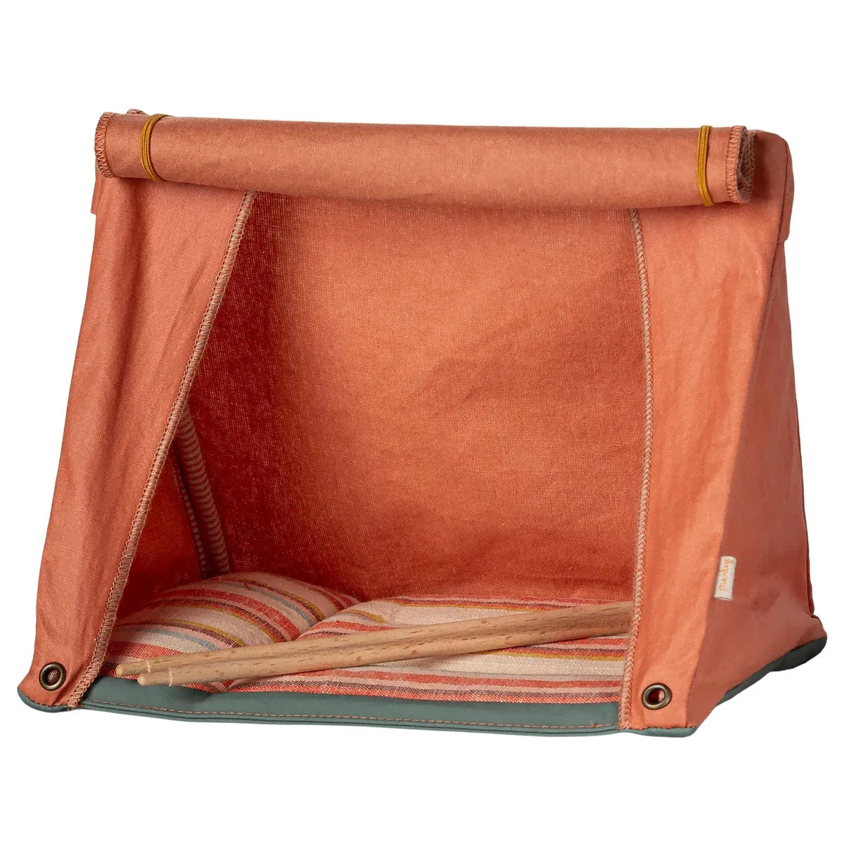 Maileg Happy Camper Tent, Mouse-- Orange