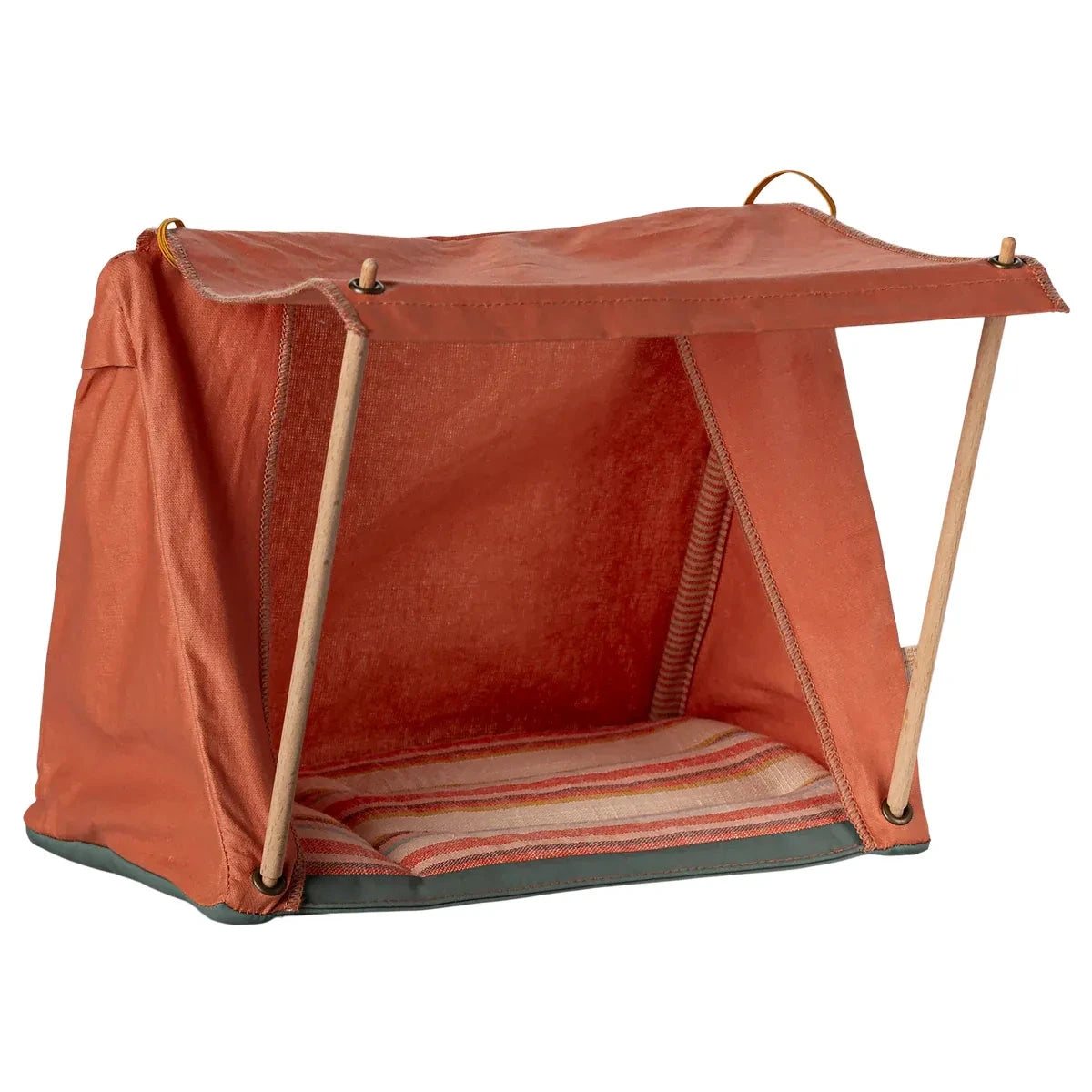Maileg Happy Camper Tent, Mouse-- Orange
