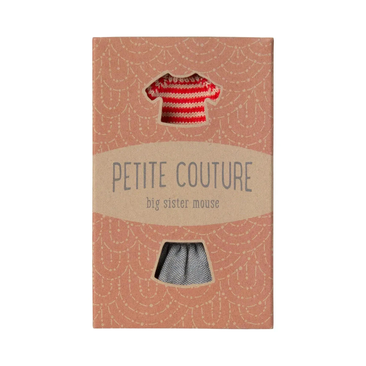 Maileg Knitted Sweater and Skirt for Big Sister Mouse