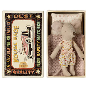 Maileg Little Sister Mouse in Matchbox