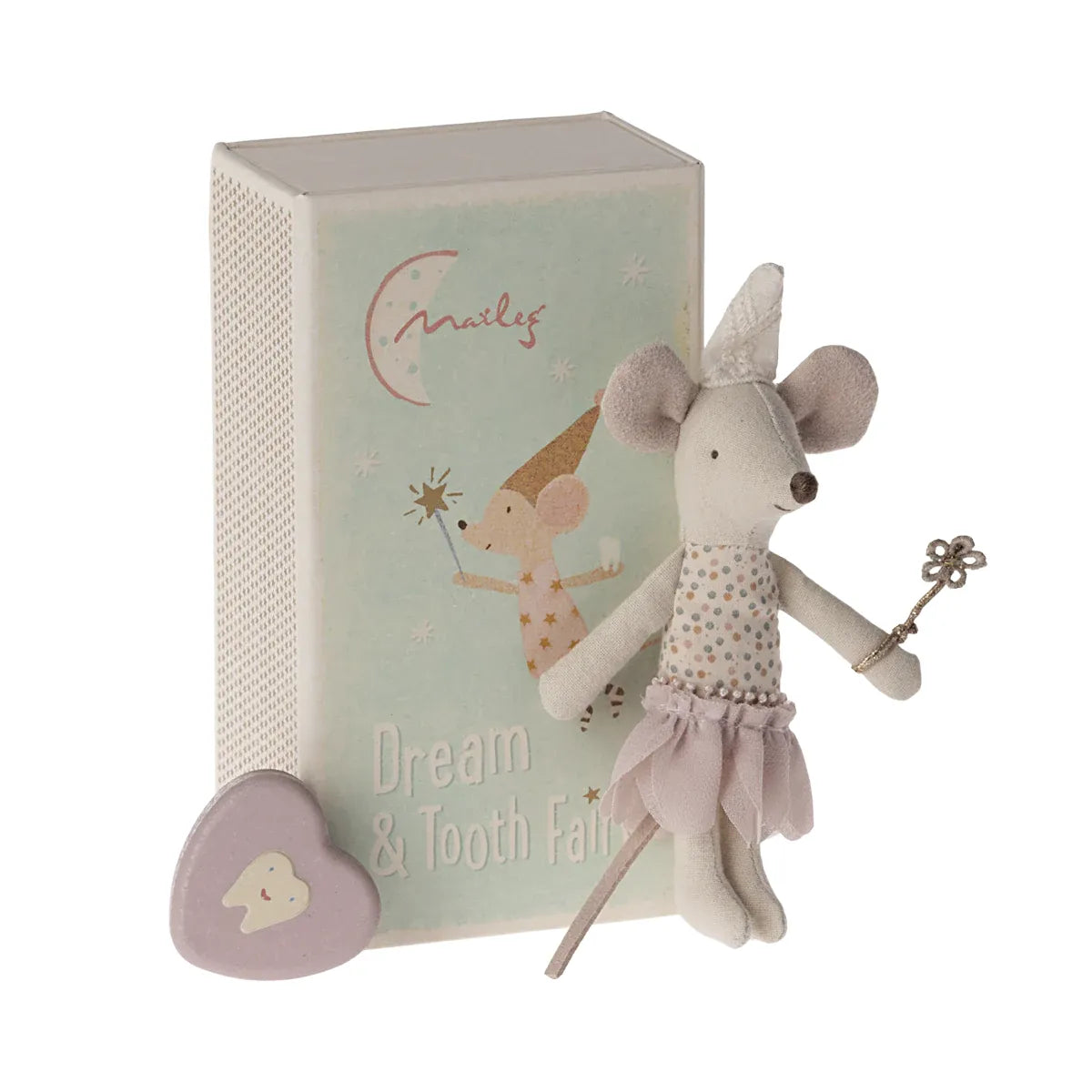 Maileg Little Sister Tooth Fairy Mouse in Match Box