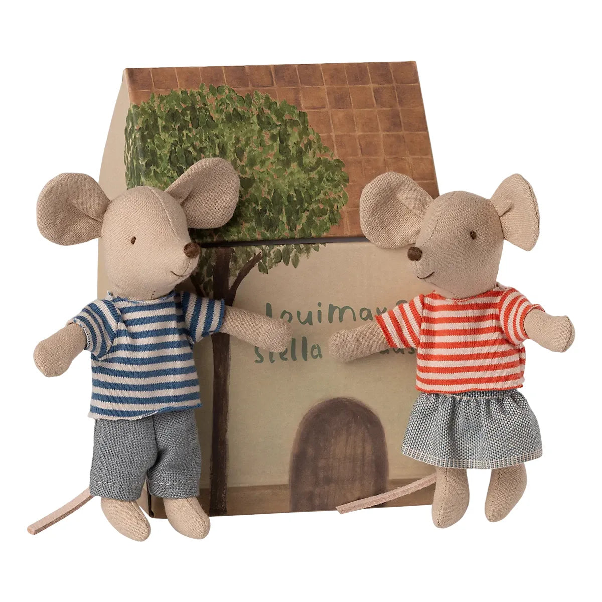 Maileg LouiMax and Stela, Little Brother and Sister Mice