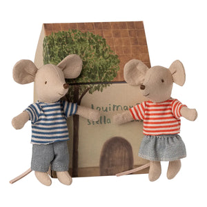 Maileg LouiMax and Stela, Little Brother and Sister Mice