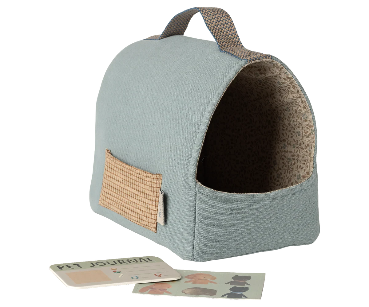 Maileg Pet Carrier-- Blue