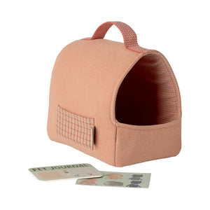Maileg Pet Carrier-- Coral
