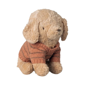 Maileg Puppy Supply Small Knitted Sweater-- Coral