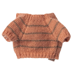 Maileg Puppy Supply Small Knitted Sweater-- Coral