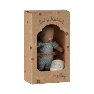 Maileg Rabbit Set-- Brown-- Blue