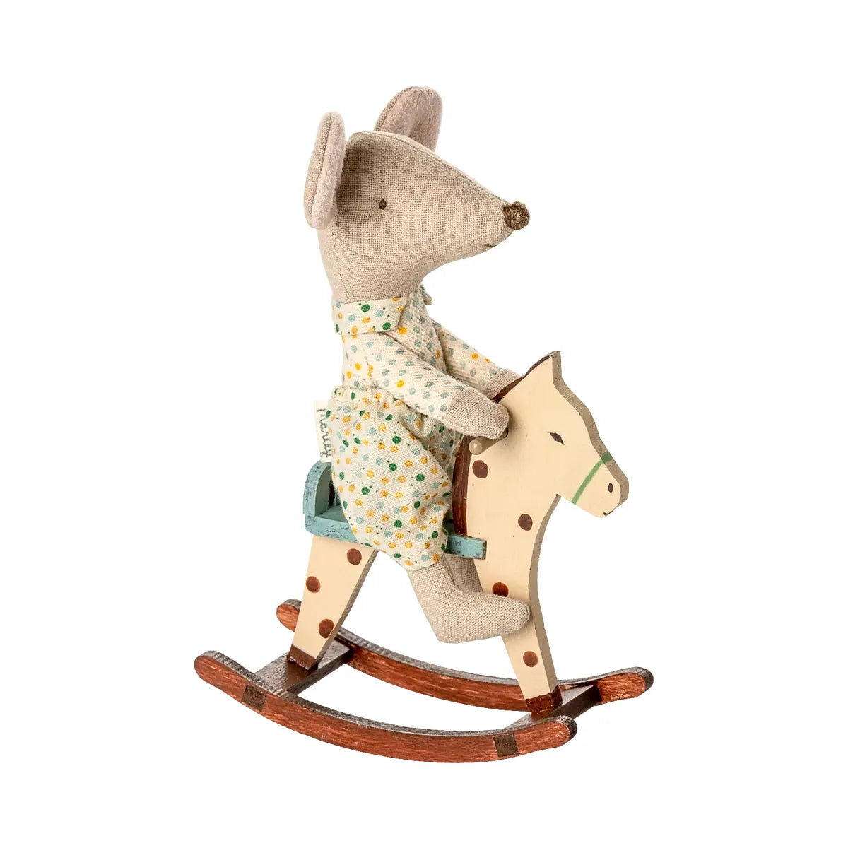 Maileg Rocking Horse, Mouse-- Spotted