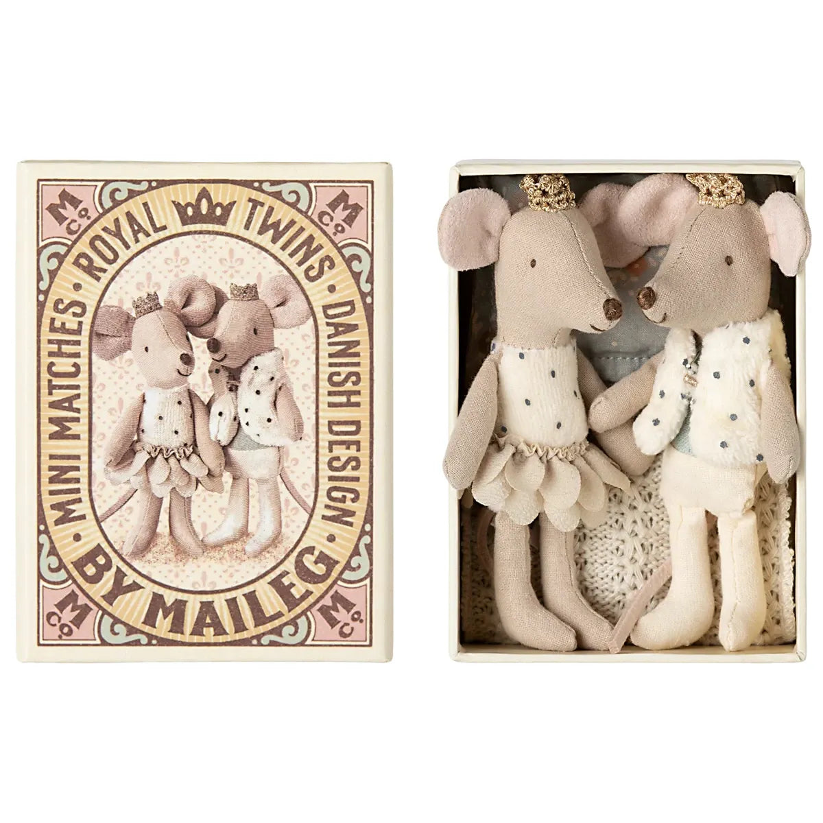 Maileg Royal Twins, Little Sister and Brother in Box