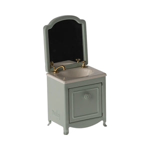 Maileg Sink Dresser with Mirror, Mouse -- Mint