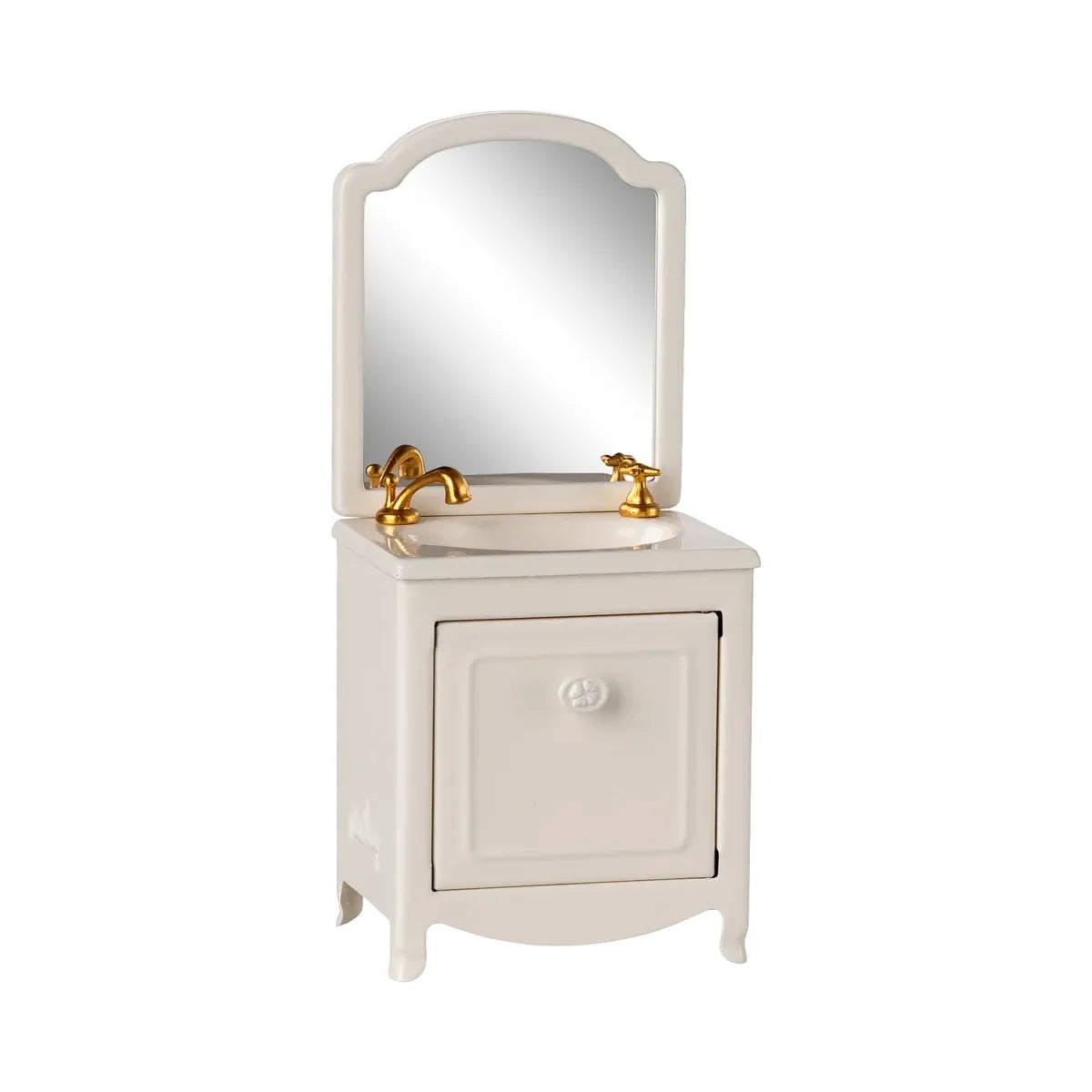 Maileg Sink Dresser with Mirror, Mouse -- Off White