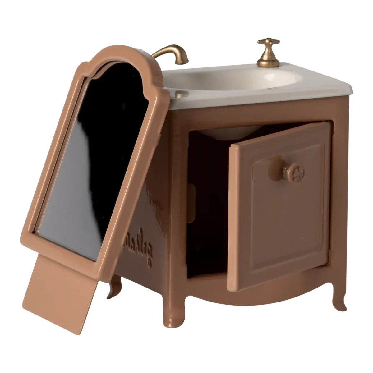 Maileg Sink with Mirror, Mouse -- Dark Powder