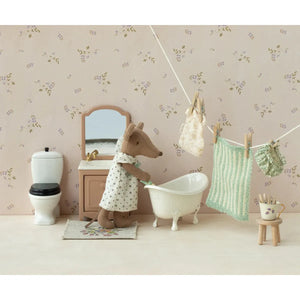 Maileg Sink with Mirror, Mouse -- Dark Powder