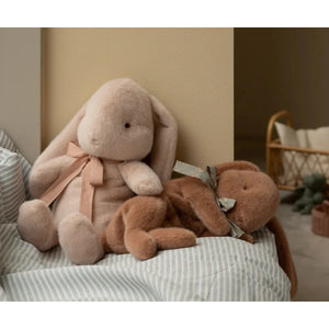 Maileg Sleep Bunny Plush, Small-- Soft Brown