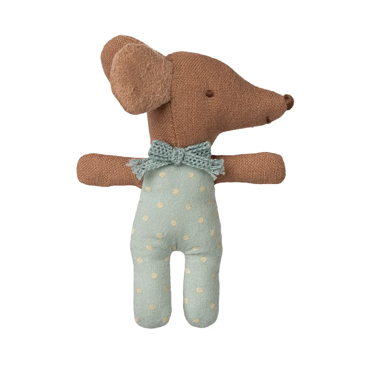 Maileg Sleepy Wakey Baby Mouse in Matchbox-- Blue