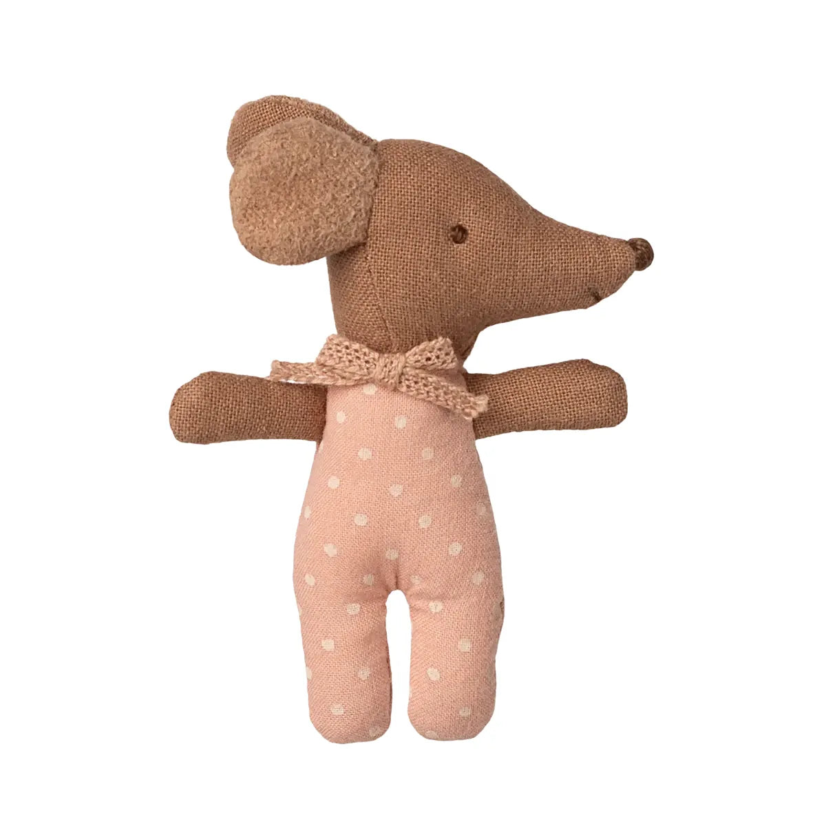 Maileg Sleepy Wakey Baby Mouse in Matchbox-- Rose