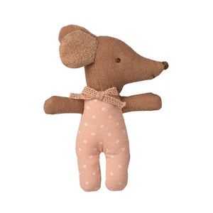 Maileg Sleepy Wakey Baby Mouse in Matchbox-- Rose