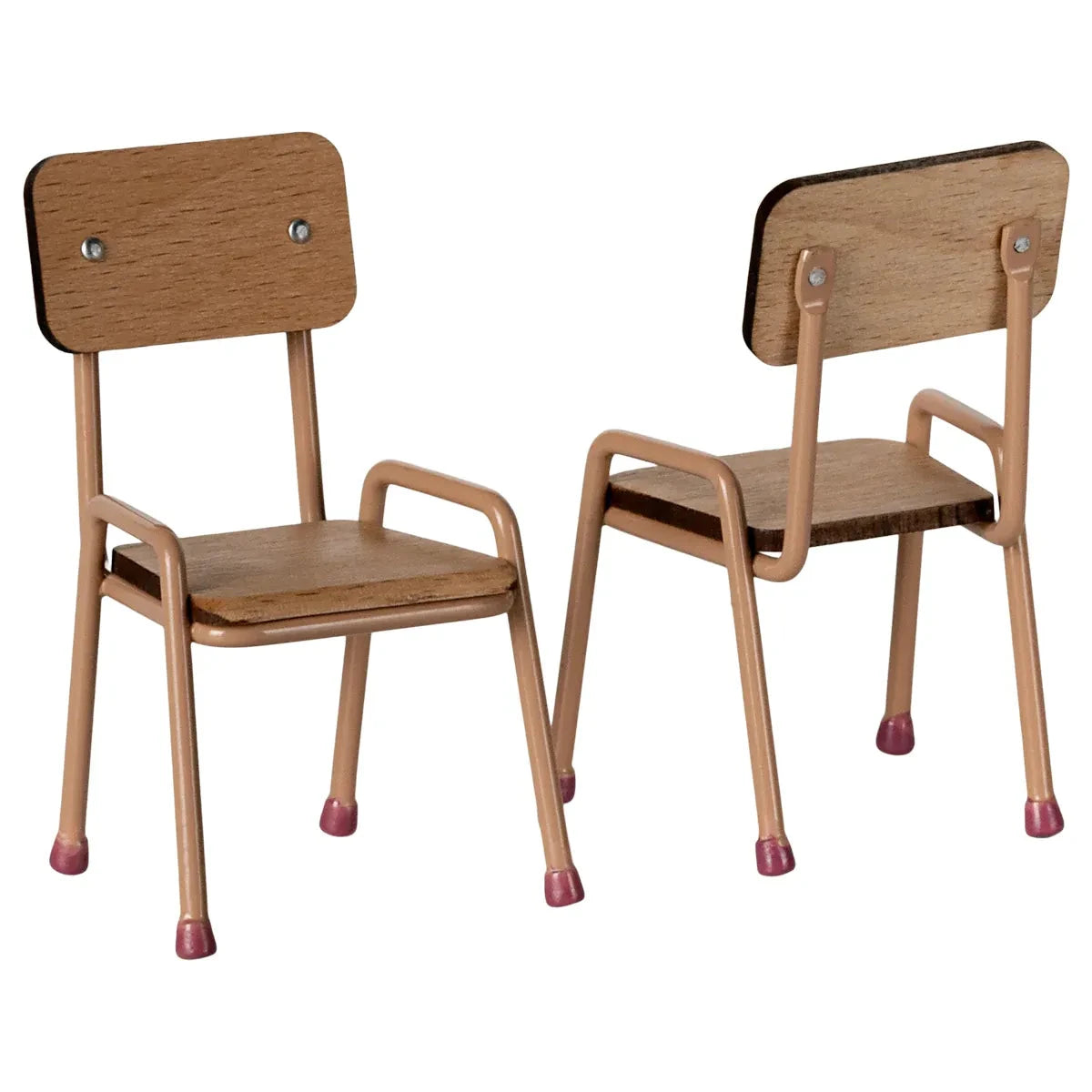 Maileg Table and Chair set, Mouse- Dark Powder