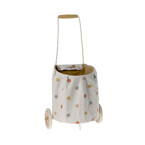 Maileg Trolley, Multi Dots, Yellow