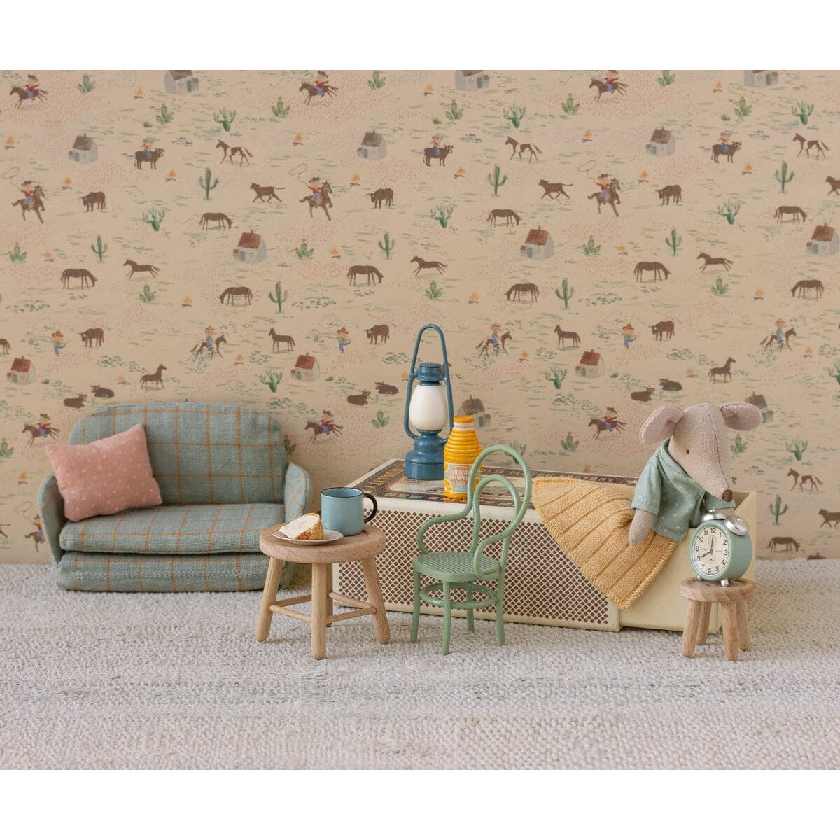 Maileg Vintage chair, Mouse - Mint