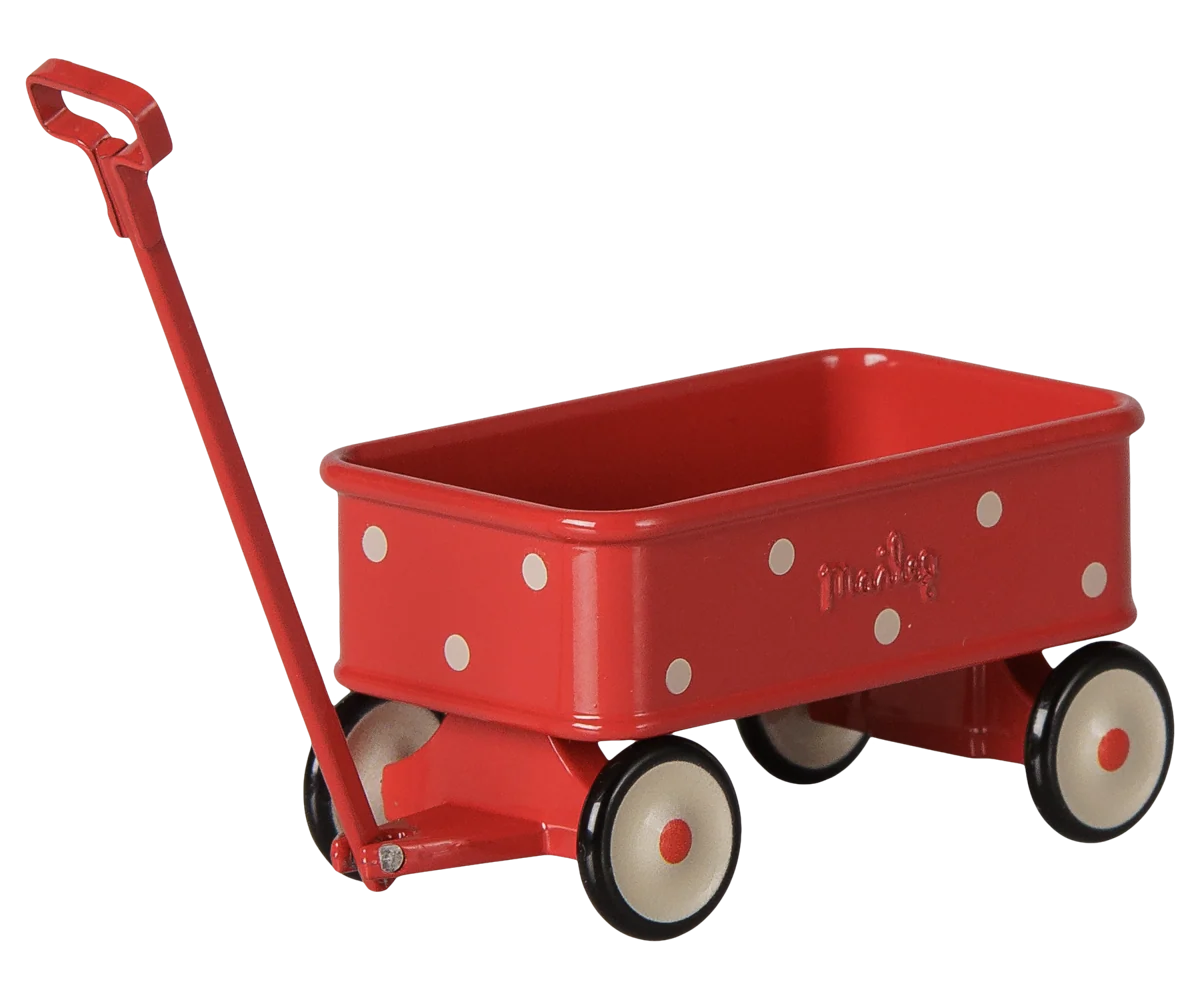 Maileg Wagon, Mouse-- Red