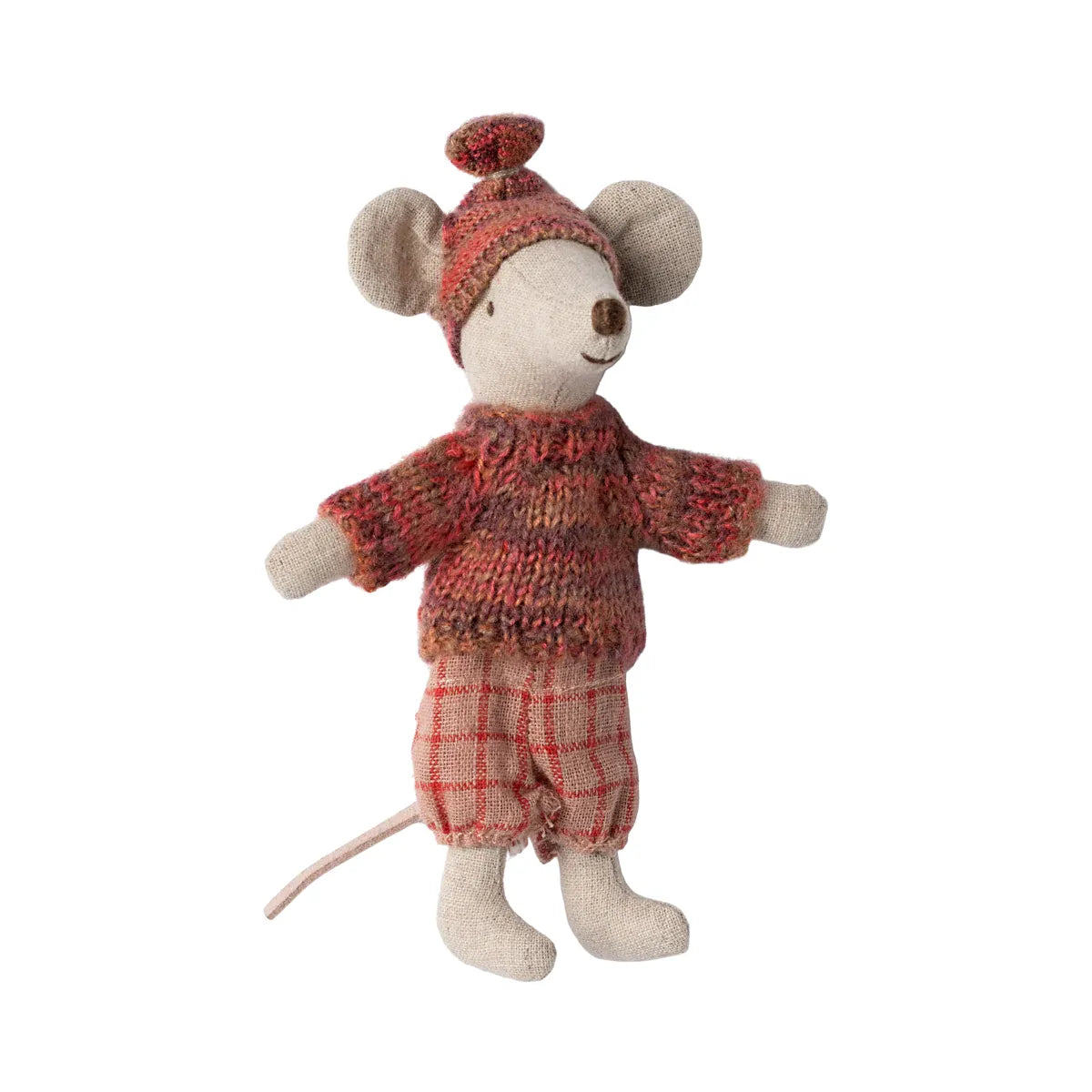 Maileg Winter Mouse with Ski Set, Big Sister- Rose