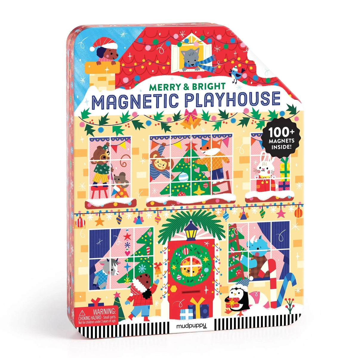 Merry & Bright Magnetic Playhouse by Mudpuppy