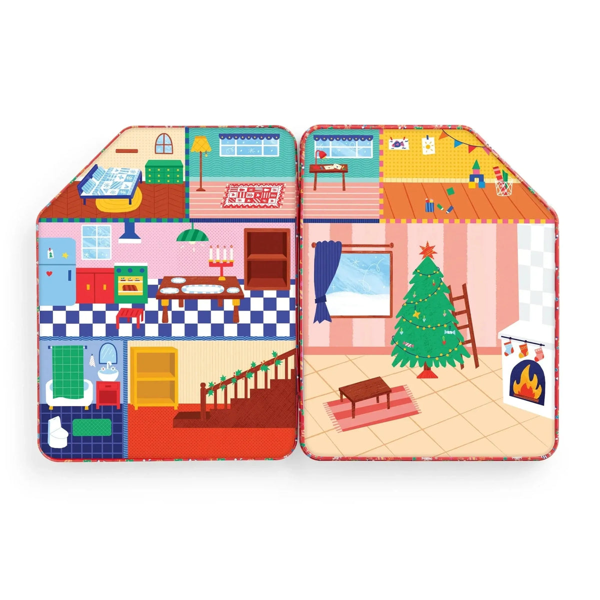 Merry & Bright Magnetic Playhouse by Mudpuppy