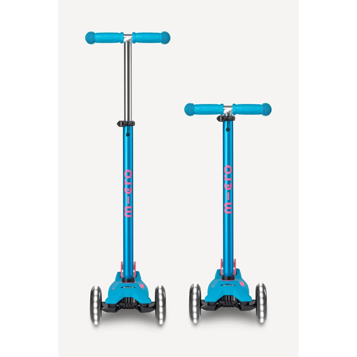 Micro Kickboard: Maxi Deluxe LED -- Aqua