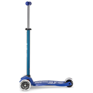 Micro Kickboard: Maxi Deluxe LED -- Blue/White