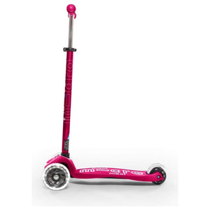 Micro Kickboard: Maxi Deluxe LED -- Pink/White