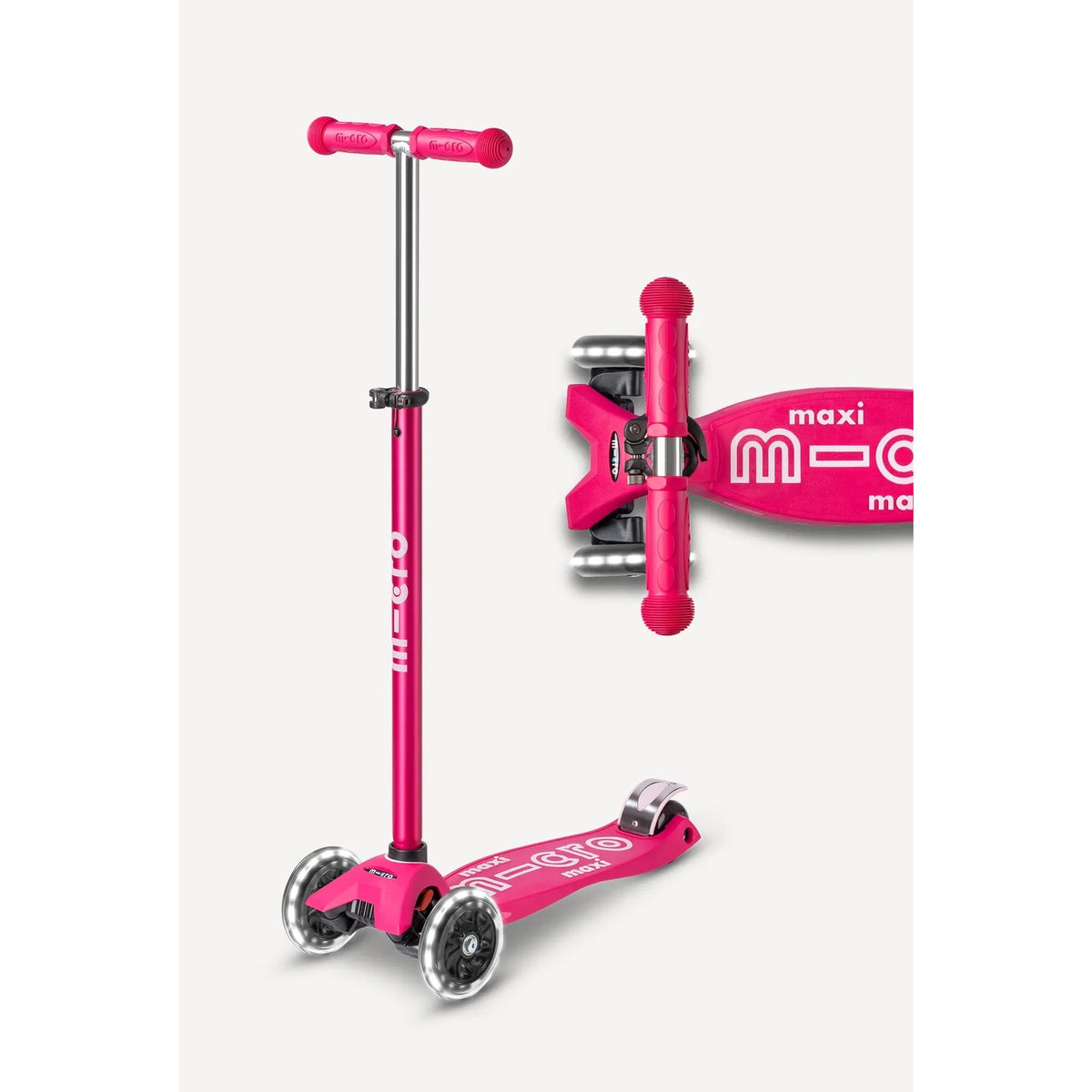 Micro Kickboard: Maxi Deluxe LED -- Pink