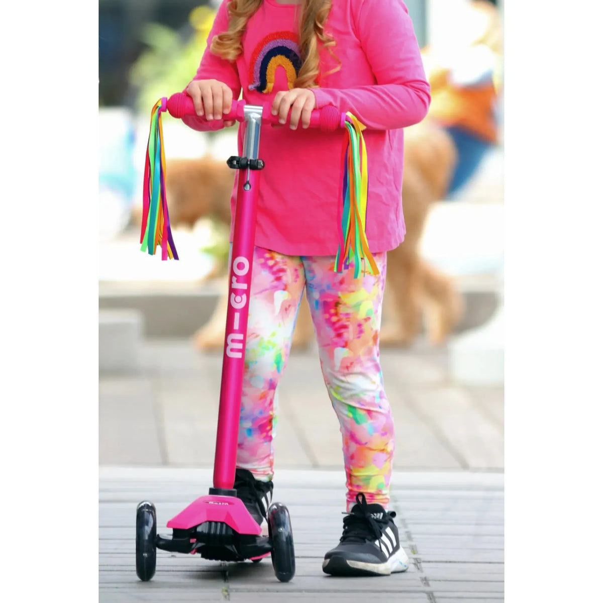 Micro Kickboard: Maxi Deluxe LED -- Pink