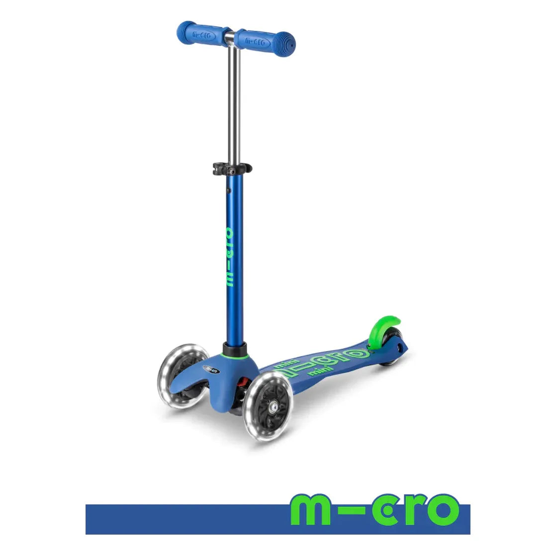 Micro Kickboard: Mini Deluxe LED -- Crystal Blue