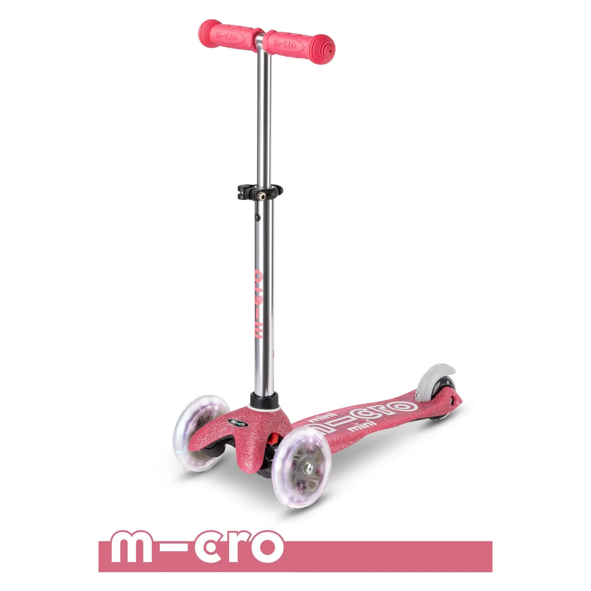 Micro Kickboard: Mini Deluxe LED Fairy Glitter -- Pink