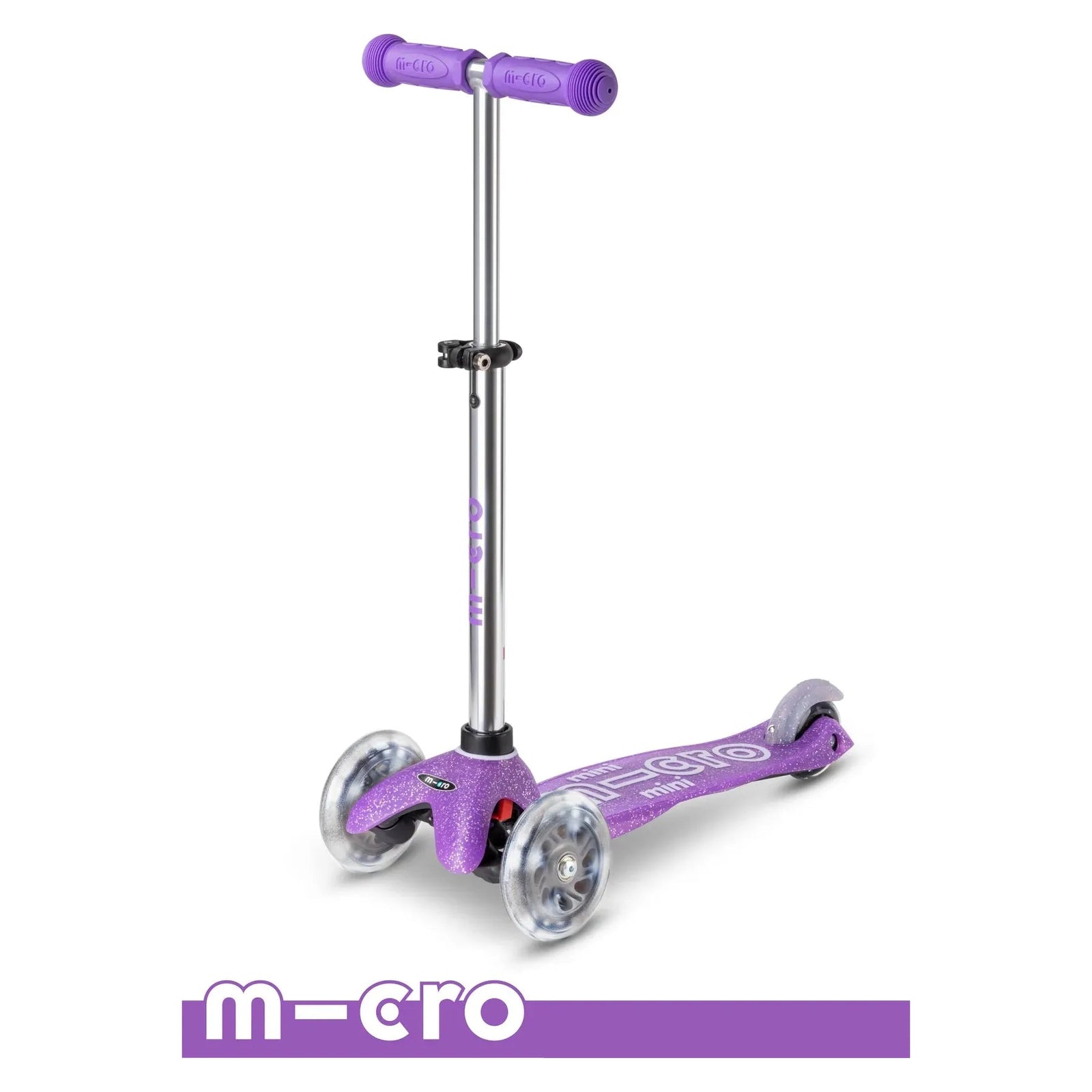 Micro Kickboard: Mini Deluxe LED Fairy Glitter -- Purple