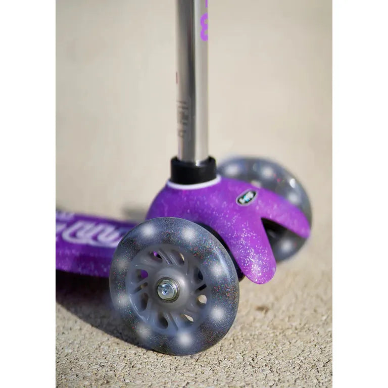 Micro Kickboard: Mini Deluxe LED Fairy Glitter -- Purple