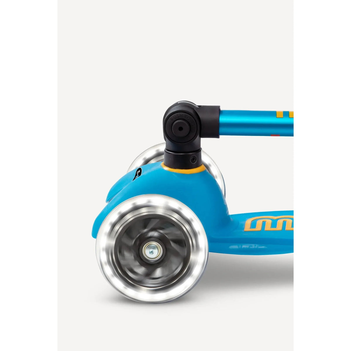 Micro Kickboard: Mini Foldable LED Scooter-- Ocean Blue