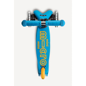 Micro Kickboard: Mini Foldable LED Scooter-- Ocean Blue