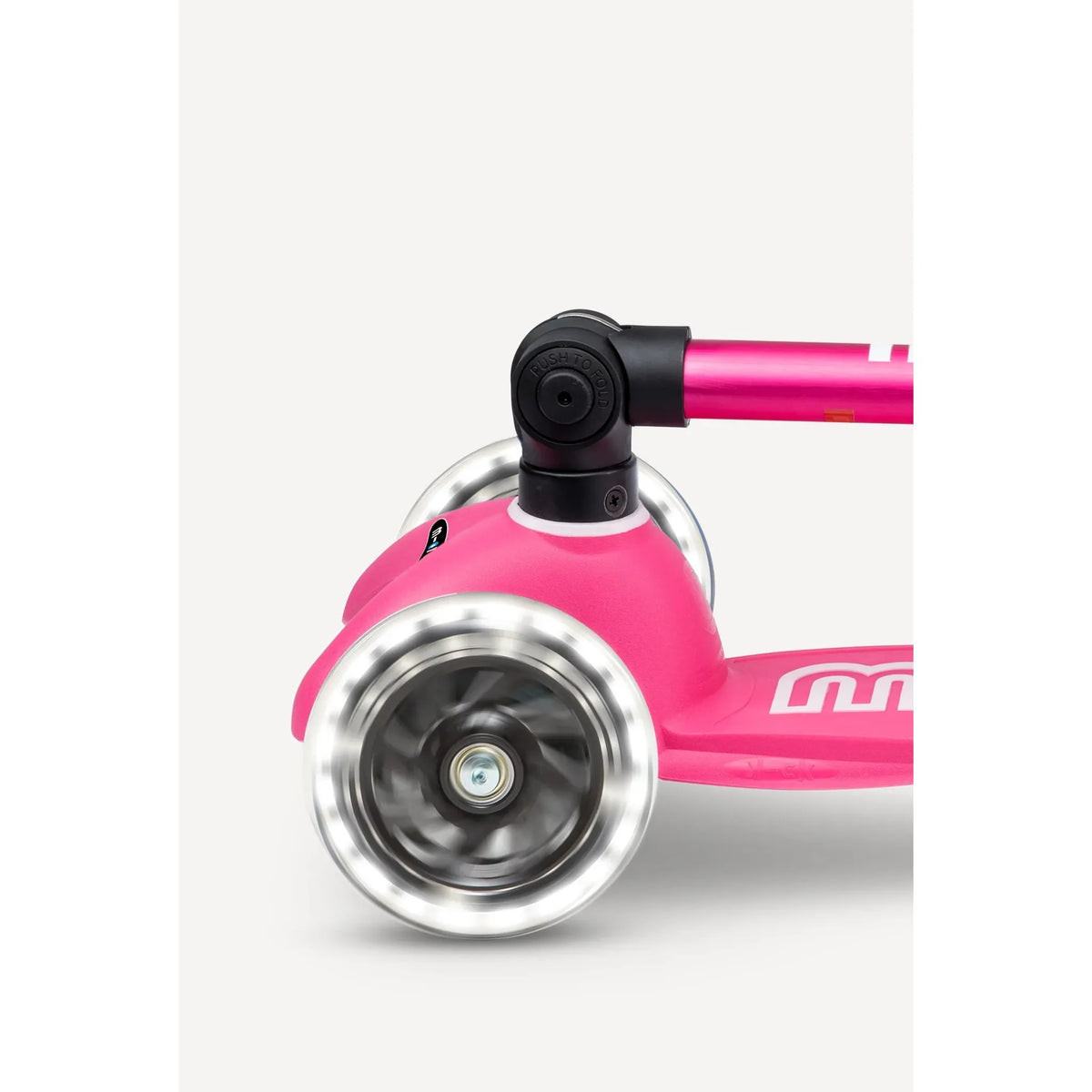 Micro Kickboard: Mini Foldable LED Scooter-- Pink