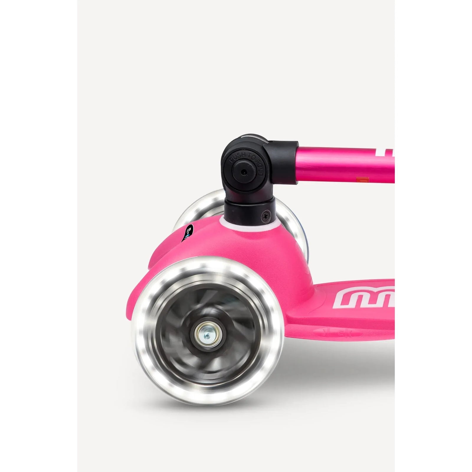 Micro Kickboard: Mini Foldable LED Scooter-- Pink