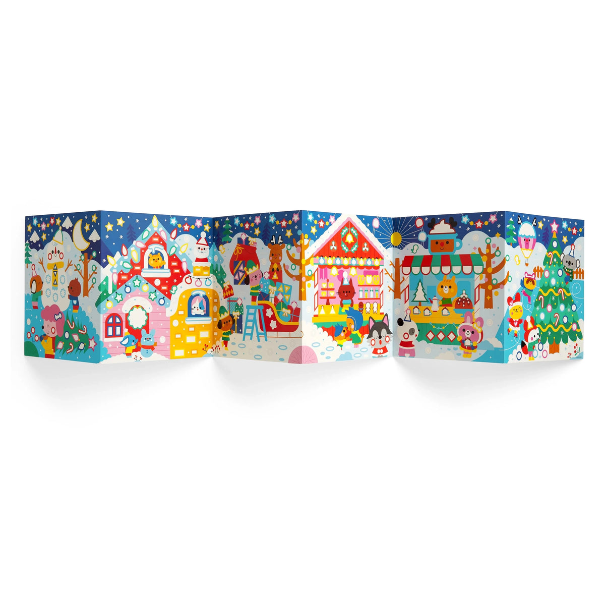 Mudpuppy Christmas Cheer Sticker Sparkle Poster Activity Kit