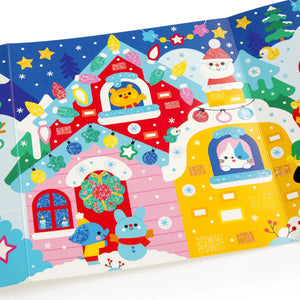Mudpuppy Christmas Cheer Sticker Sparkle Poster Activity Kit