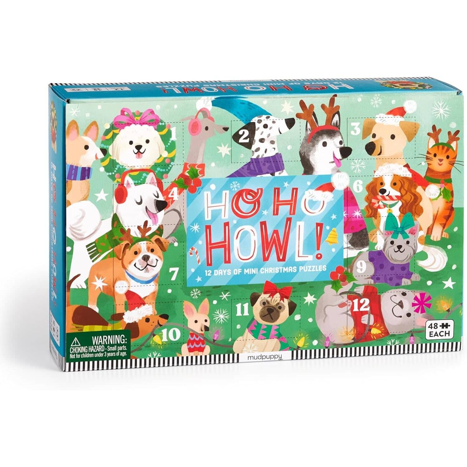 Mudpuppy Ho Ho Howl! 12 Days of Puzzles