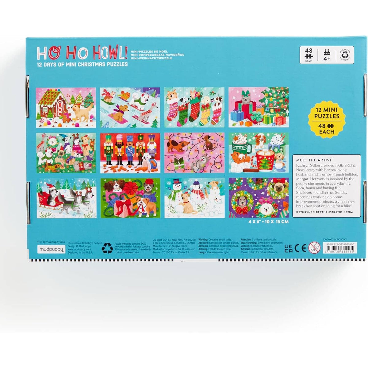 Mudpuppy Ho Ho Howl! 12 Days of Puzzles