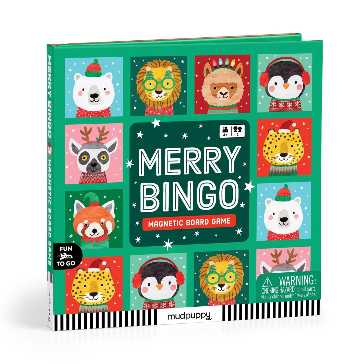 Mudpuppy Merry Bingo Magnetic Board Game