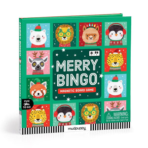 Mudpuppy Merry Bingo Magnetic Board Game