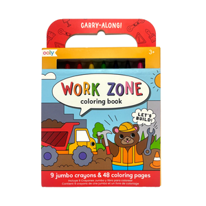 Ooly Carry Along Coloring Book Kit-- Work Zone